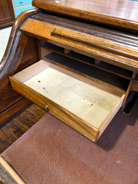 Roll Top Pedestal Desk