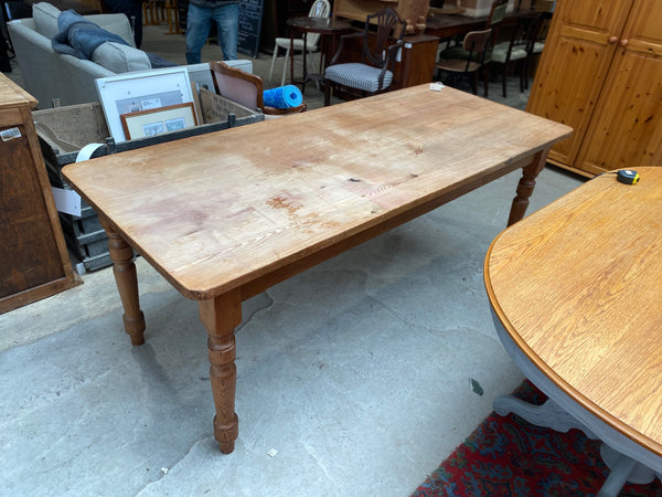 GHC - Large Solid Pine Farmhouse Table with Drawers