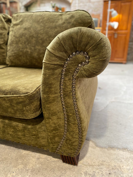 Pear Green Studded Detail Sofa