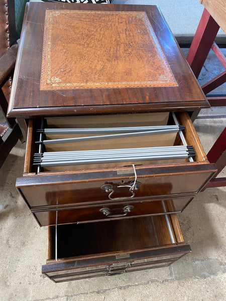 Victorian Style Filing Cabinet Side Table