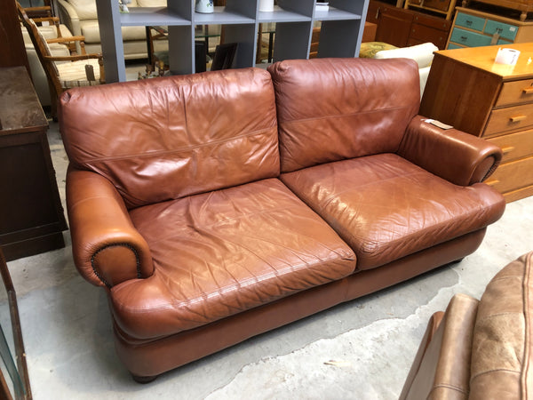 Brown Leather Sofa