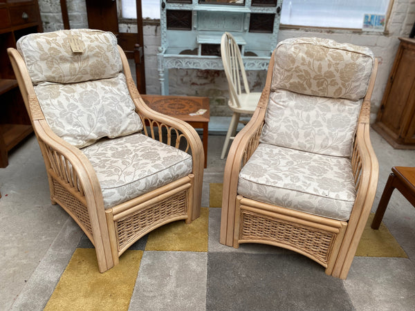 GHC - Pair of Desser Vale Furniture Wicker Chairs