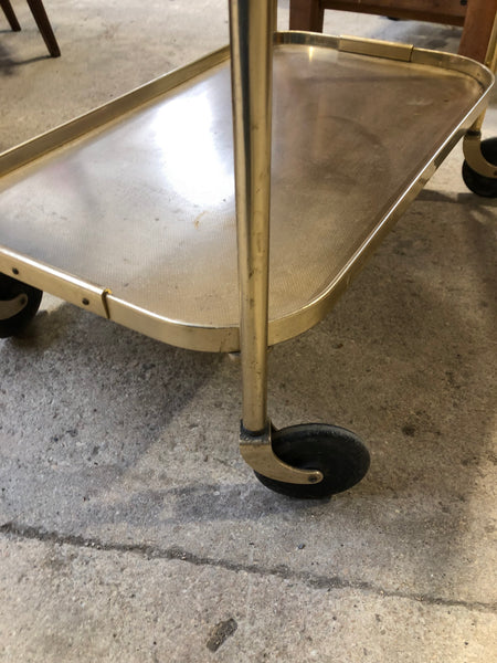 Gold Metal Drinks Trolley