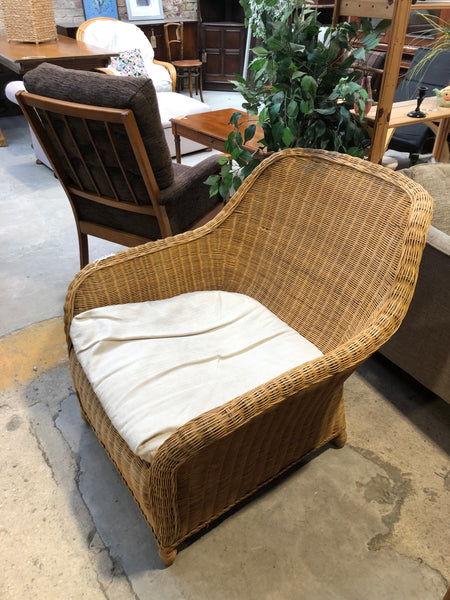 Large Wicker Armchair