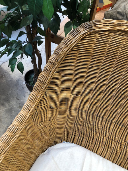 Large Wicker Armchair