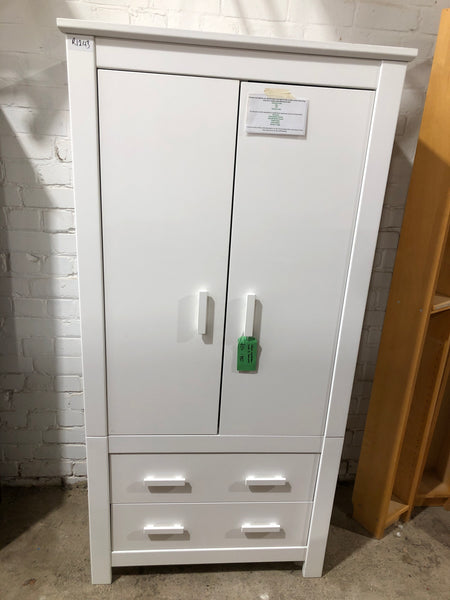 REF - White Wardrobe with 2 Drawers