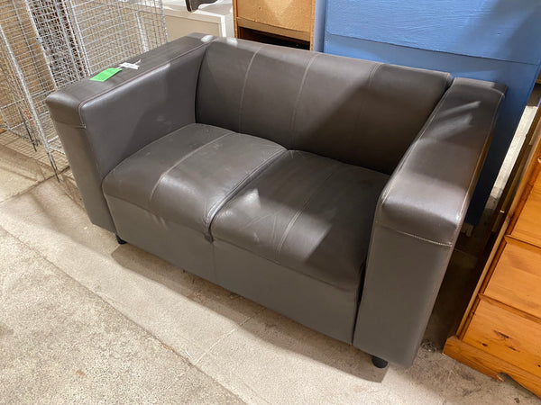REF - Compact Faux Leather Sofa