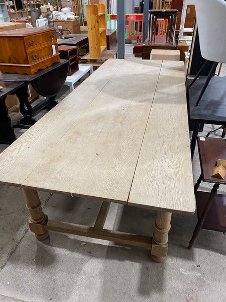 Large Antique Pine Refectory Table
