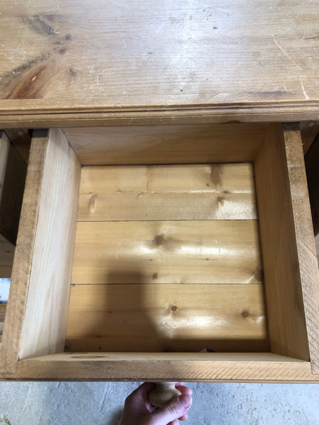 Solid Rustic Pine Large Chest of Drawers