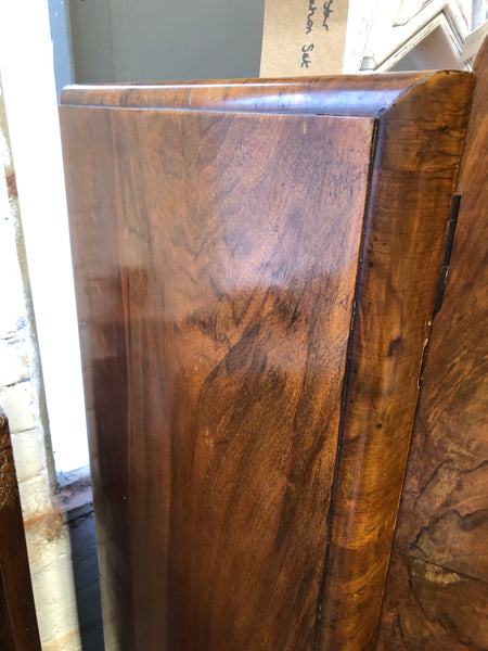Vintage Art Deco Burr Walnut Gentleman’s Wardrobe