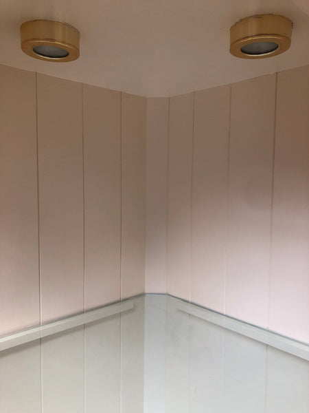 Cream Corner Display Cabinet