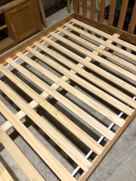 REF Oak Double Bedframe