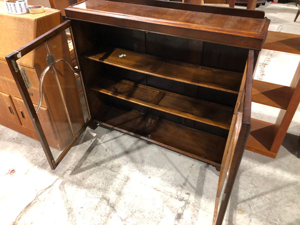 Antique Mahogany Glass Display Cabinet