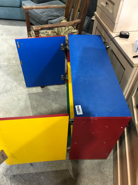 Colourful Lockable Storage Cupboard