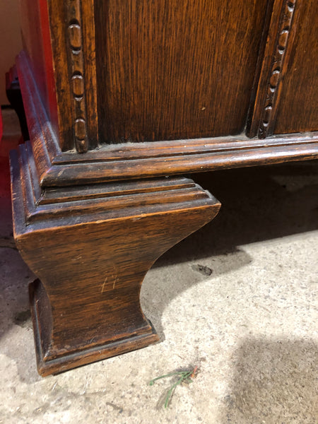 Vintage Oak Carved Detail Cabinet