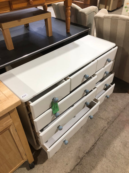 White Chest of Drawers - REF