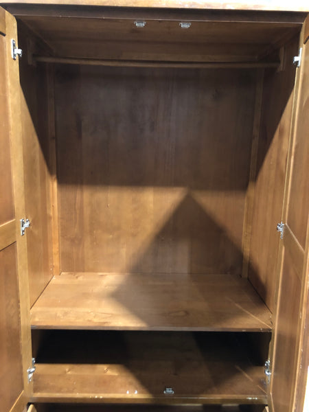 Solid Wooden Double Wardrobe