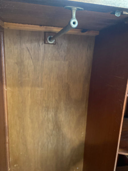 Small Vintage Art Deco Burr Fronted Gentleman’s Wardrobe