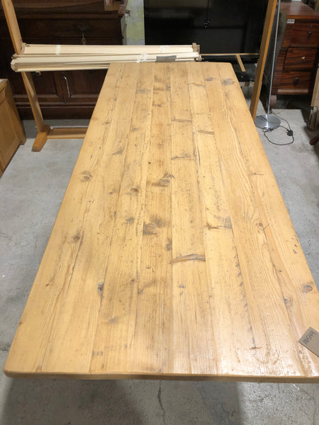 Large Solid Pine X Frame Dining Table