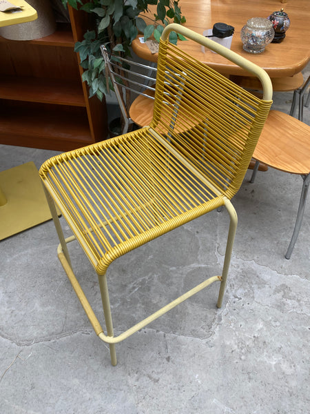 Yellow Metal Outdoor Bistro Set