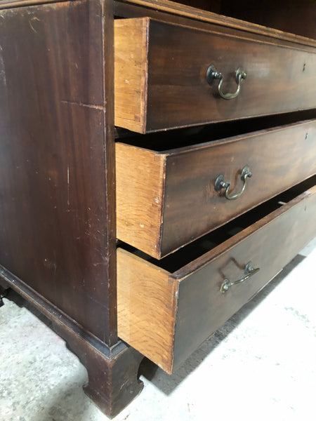 19th Century Mahogany Linen Cupboard
