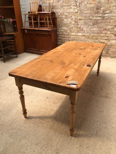 Large Rustic Pine Dining Table