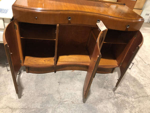 Art Deco Style Walnut and Teak Sideboard