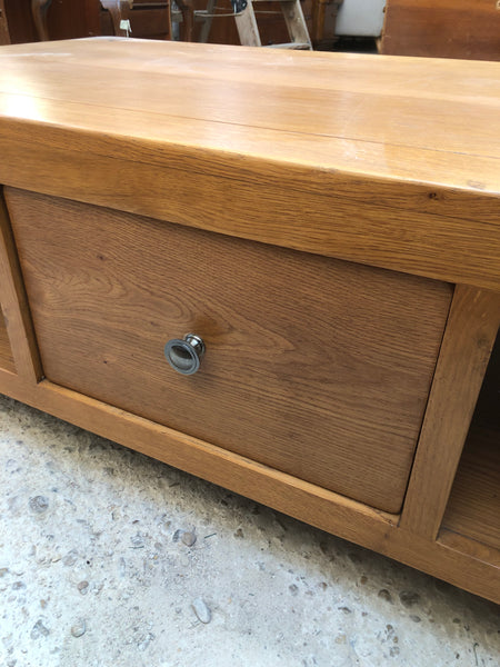 Oak Coffee Table with Drawers and Storage - GHC