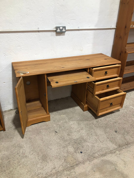 HRC - Pine Twin Pedestal Desk