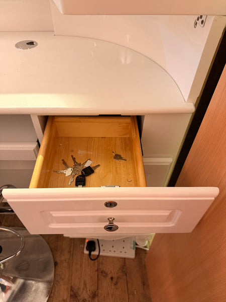 White Gloss Welcome Desk