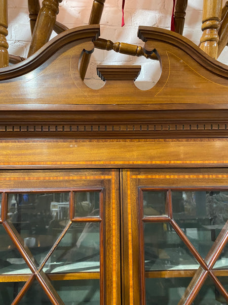 Mahogany Bureau and Display Cabinet