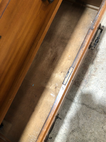 Vintage Four Drawer Vanity Dresser with Mirror