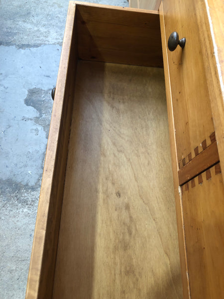 Wooden Chest of Drawers with Decorative Dovetail Joint Detail