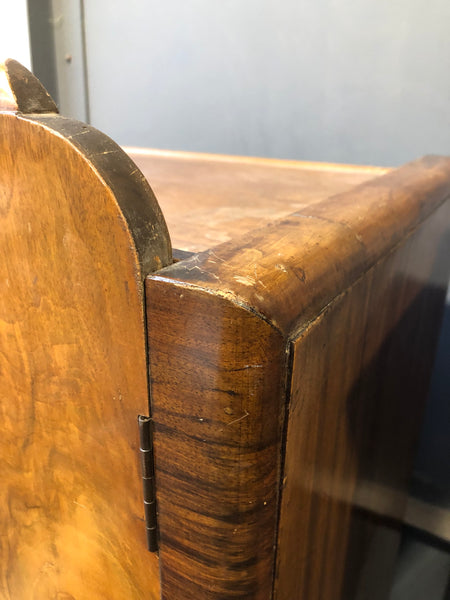 Vintage Art Deco Burr Walnut Gentleman’s Wardrobe