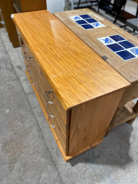 GHC - Pine 9 Drawer Chest of Drawers