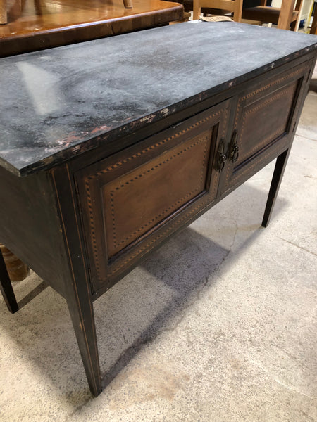 Antique Marble Top Walnut Washstand Base