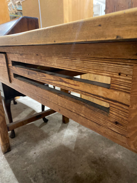 Oak Heavy Duty Industrial Style Desk