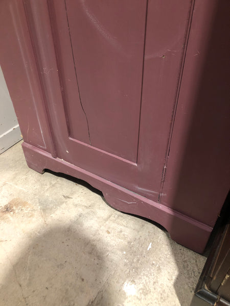 Vintage Purple Single Wardrobe/Cupboard