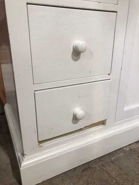 White 6 Drawer Compact Wardrobe