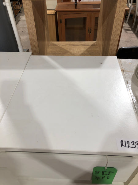 REF - Pair of White Bedside Tables