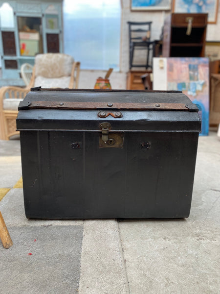 Antique Metal Pirates Treasure Chest