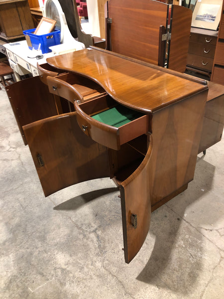 Art Deco Style Walnut and Teak Sideboard