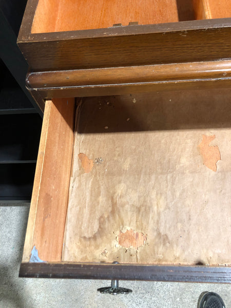 GHC - Vintage Oak Tallboy Chest of 5 Drawers