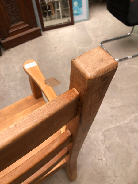 Large Oak Rectory Carver Chair