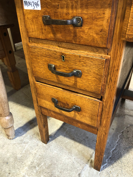 Six Drawer Wooden Pedestal Desk