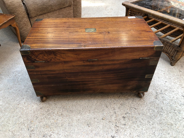 Victorian Camphorwood Campaign Trunk