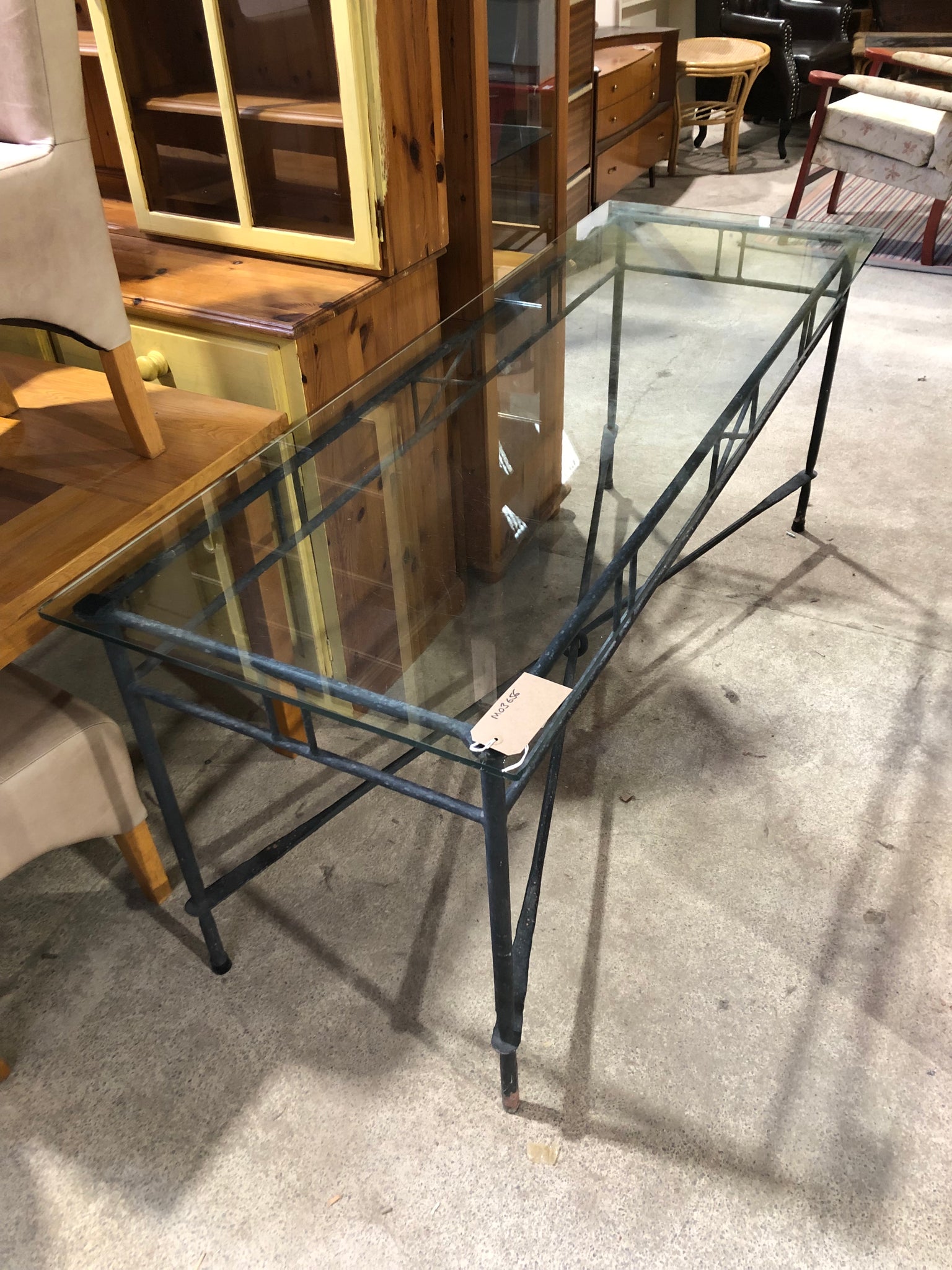 Glass & Metal Table