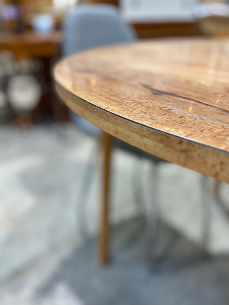 Round Wood Effect Dining Table