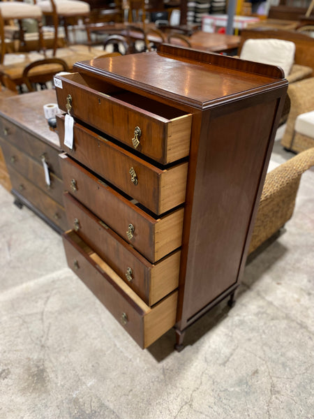 Vintage Mahogany Tallboy Chest of Drawers