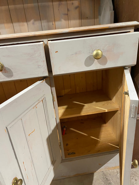 Painted Grey Pine Welsh Dresser